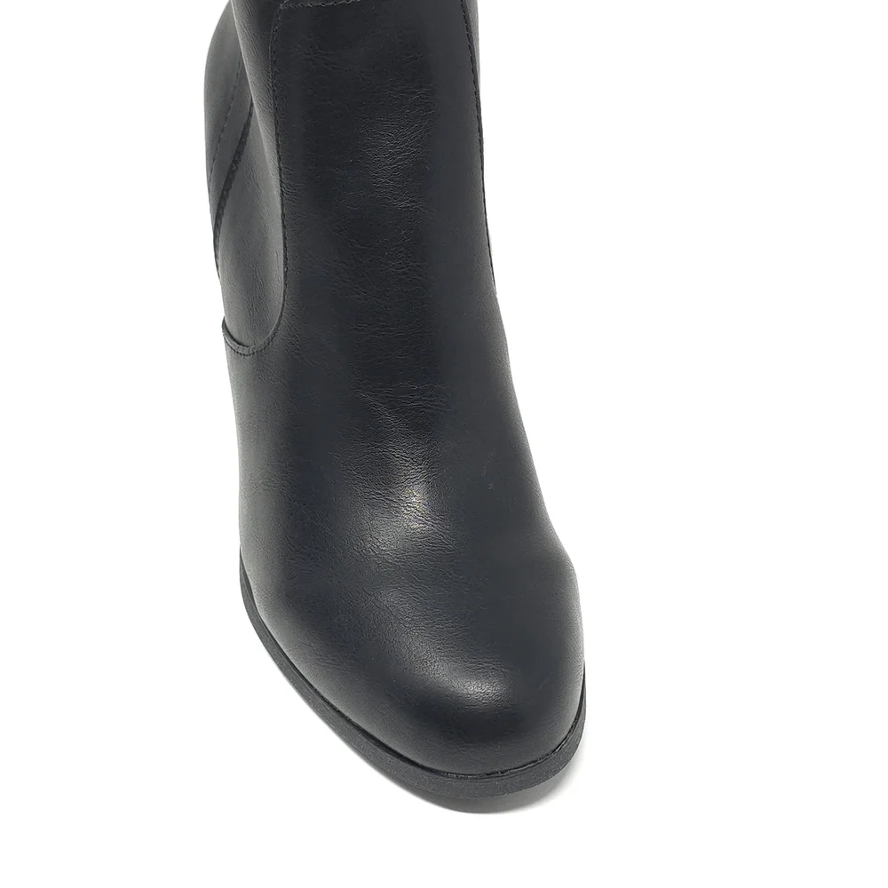 Style & Co. Boots Addyy Leather Tall Knee-High Black 9 Medium - Picture 7 of 13